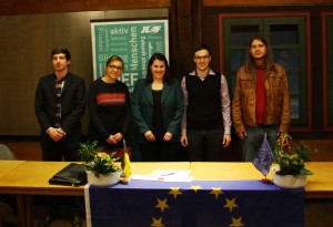 Unser Vorstand v.l.n.r.: Marc-Oliver Buck, Corinna Voß, Verena Pfleiderer, Markus Pfleiderer, Ulrich Zorn