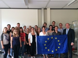 Gespräch mit dem Landtagspräsidenten Wilfried Klenk , 2