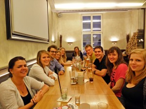 Gespräch mit dem Landtagspräsidenten Wilfried Klenk , Stammtisch