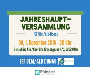 Jahreshauptversammlung JEF Ulm