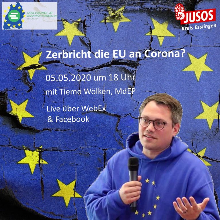 „Zerbricht die EU an Corona?“ -Webinar mit Tiemo Wölken MdEP