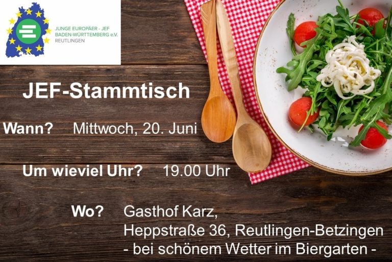 JEF-Stammtisch am 20. Juni 2018