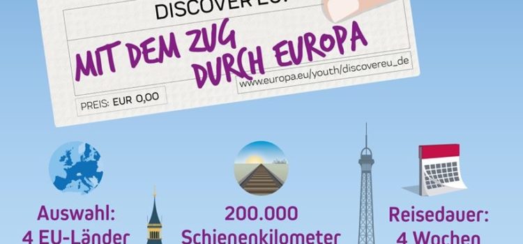 Kostenlos durch Europa – DiscoverEU: 15.000 Travel-Pässe an junge Europäer Kostenlos durch Europa – DiscoverEU: 15.000 Travel-Pässe an junge Europäer