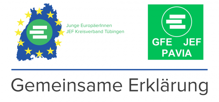 Joint Statement of JEF Tübingen and GFE Pavia for a European Response to the Covid-19 Pandemic Joint Statement of JEF Tübingen and GFE Pavia for a European Response to the Covid-19 Pandemic