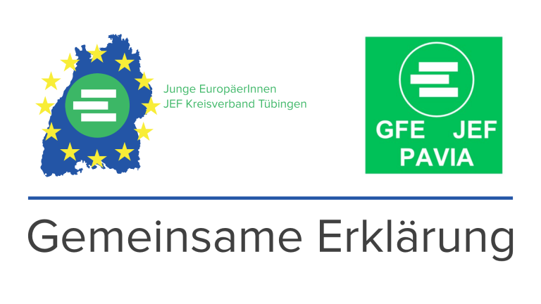 Joint Statement of JEF Tübingen and GFE Pavia for a European Response to the Covid-19 Pandemic