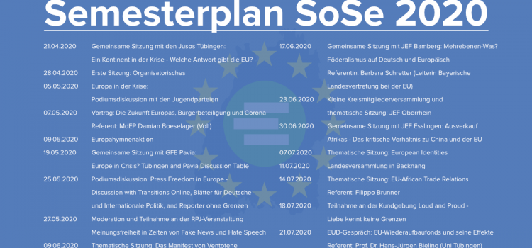 Unser aktueller Semesterplan Unser aktueller Semesterplan