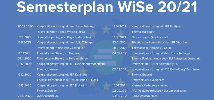 Unser aktueller Semesterplan Unser aktueller Semesterplan