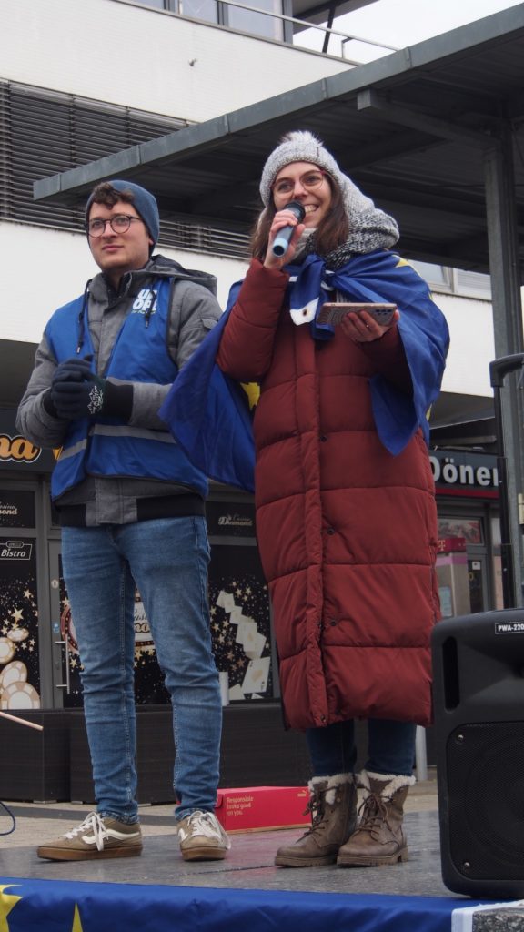 Sarah Reisinger (JEF BW) und Etienne Herzog (JEF Kehl)